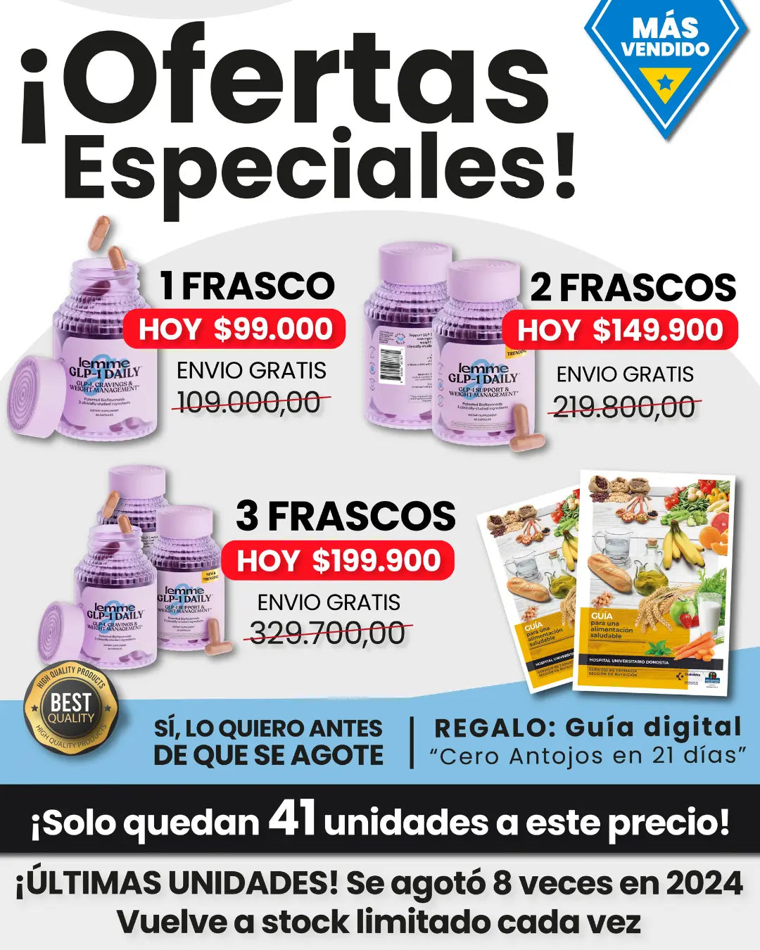 LEMME GLP -1 DAILY | ¡ELIMINA ESOS ANTOJOS Y DILE ADIOS A LOS GORDITOS EN TIEMPO RECORD!