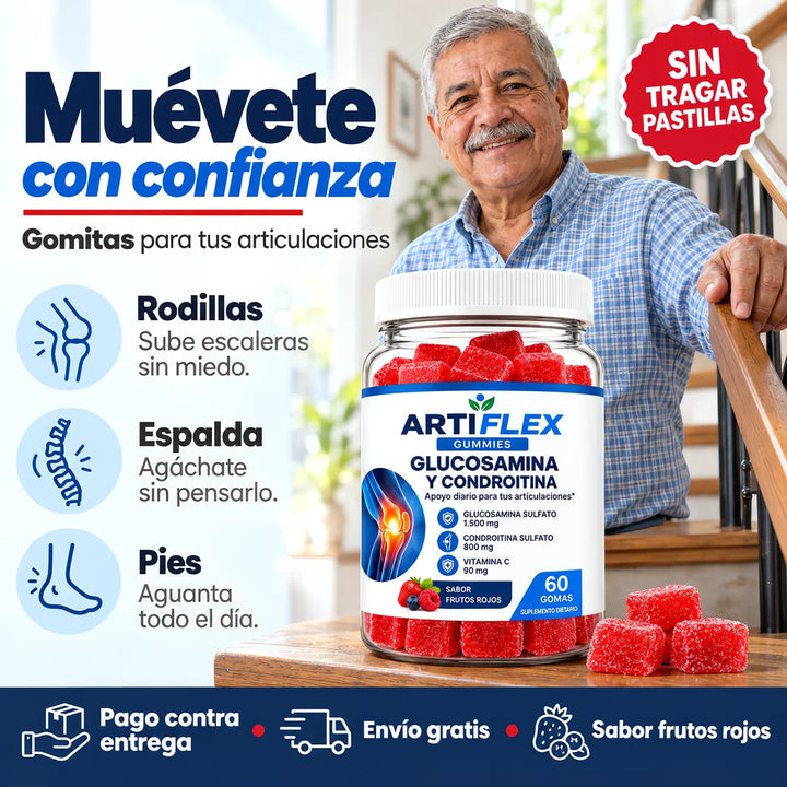 Artiflex · Gomitas de glucosamina y condroitina