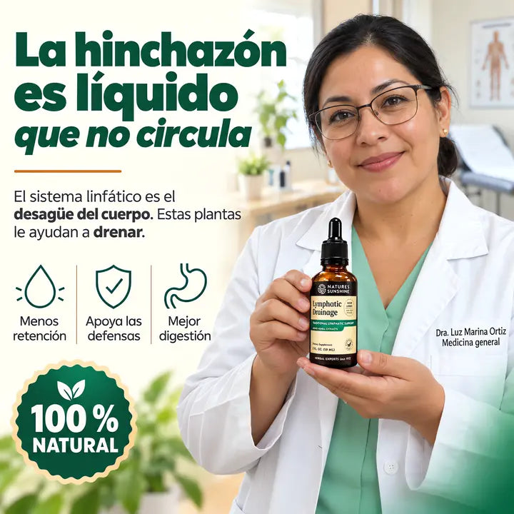 Drenaje Linfático · Gotas para bajar de peso y desinflamar · 2 frascos