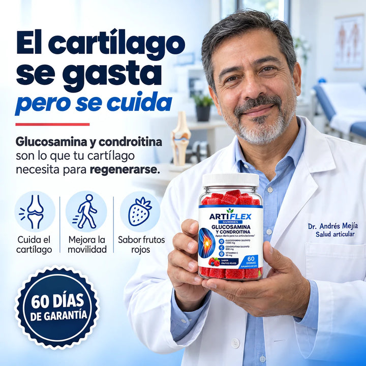 Artiflex · Gomitas de glucosamina y condroitina