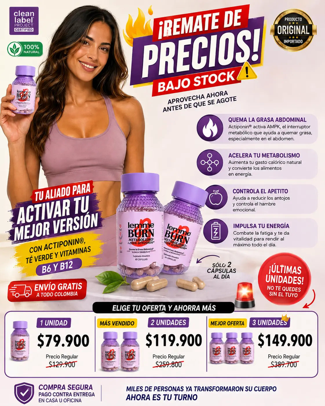 LEMME BURN® |  ¡DE GRASA ACUMULADA A CINTURITA DE AVISPA!💜