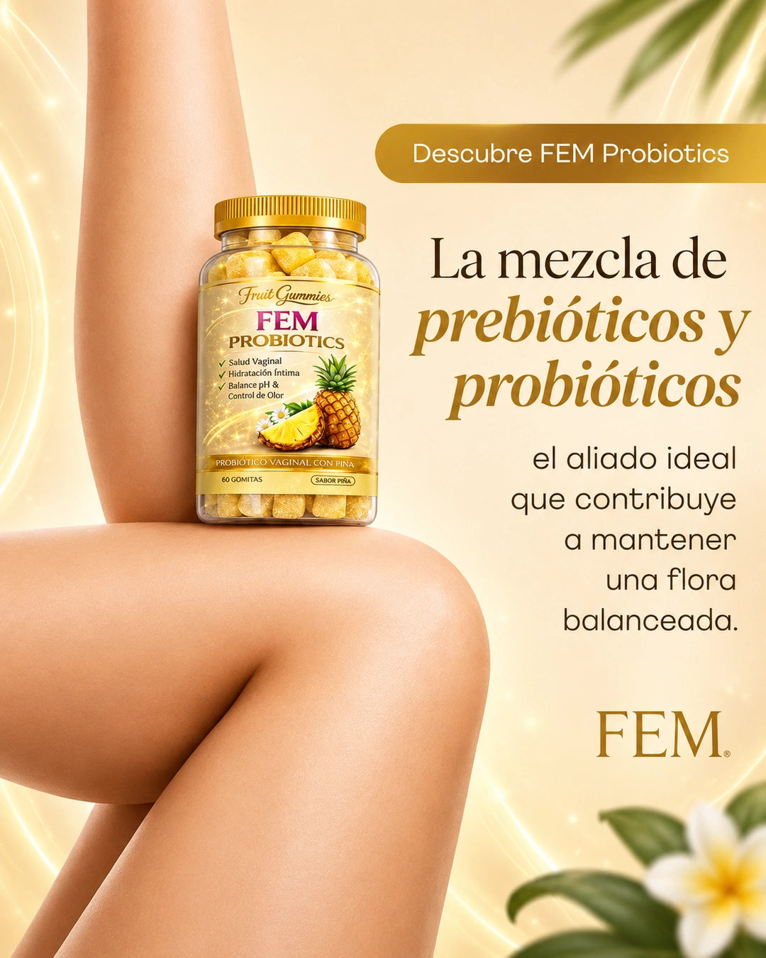 Frutis Gummies FEM Probióticos y Prebióticos ORIGINAL 🍍