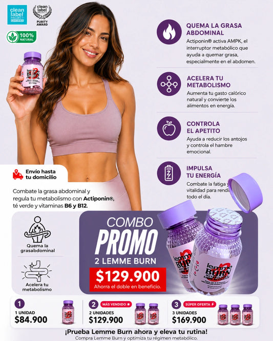 LEMME BURN® | ¡DE GRASA ACUMULADA A CINTURITA DE AVISPA!💕