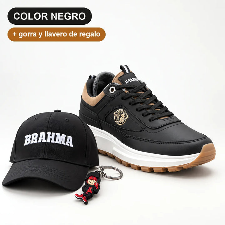 Tenis Brahma cómodos y resistentes + gorra y llavero de regalo