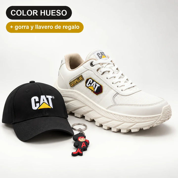 Tenis CAT Tractor cómodos y firmes + gorra y llavero de regalo