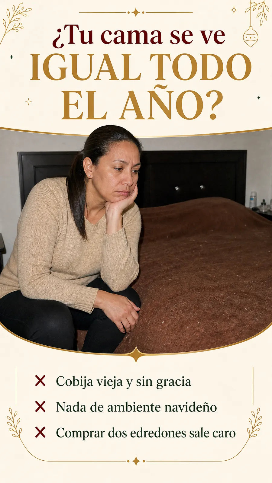 ¿Tu cama se ve igual todo el año?